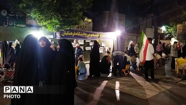 موکب بسیج دانشجویی دانشگاه فرهنگیان در نود و نهمین شب 