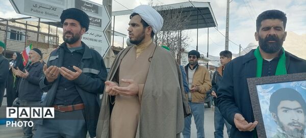 حرکت دسته سینه زنی و گرامیداشت چهلم امام شهید در شهربار نیشابور 