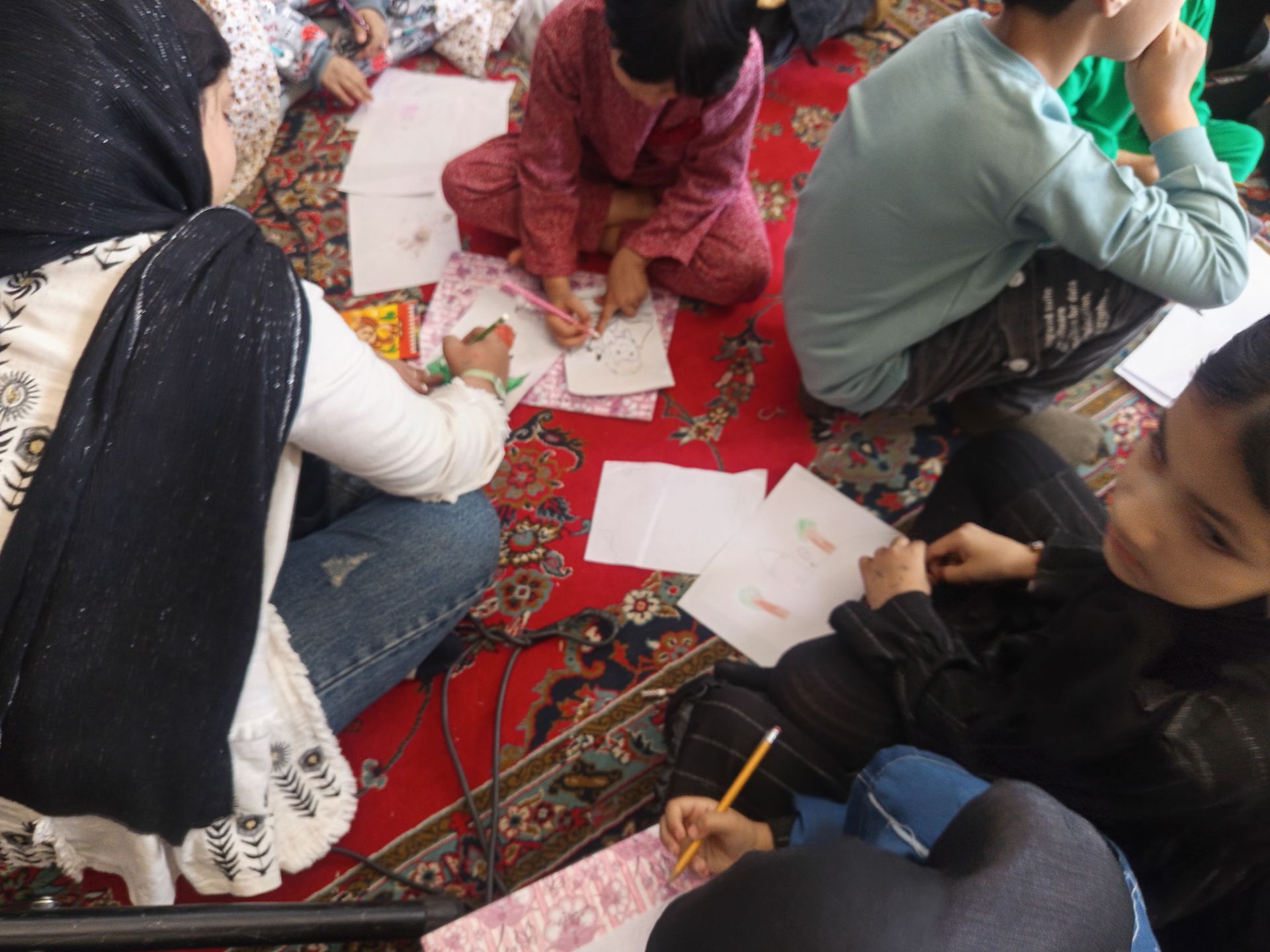 برپایی غرفه کودک در نماز جمعه کاشمر