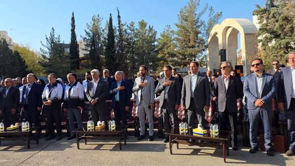 آیین نواختن زنگ پدافند غیرعامل در ناحیه شش مشهد