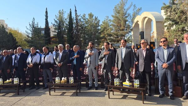 آیین نواختن زنگ پدافند غیرعامل در ناحیه شش مشهد