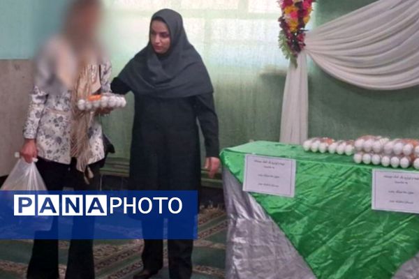 توزیع بسته‌های معیشتی در مدرسه عمار نصیرشهر