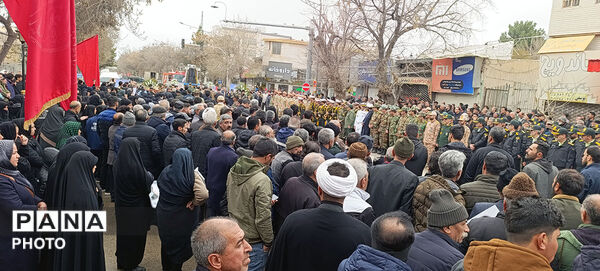 تشییع دو شهید شهرستان بجنورد در استان خراسان شمالی 