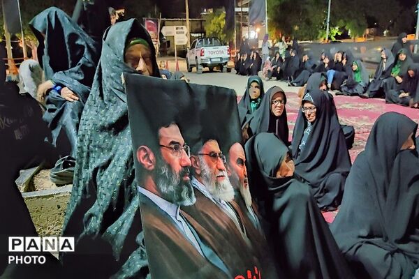مراسم عزاداری ششمین شب از ماه محرم الحرام در حسینیه شهدای شهر بار