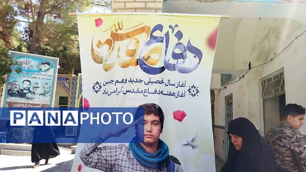 نماز جمعه در جوار شهدای بهشت فضل نیشابور 