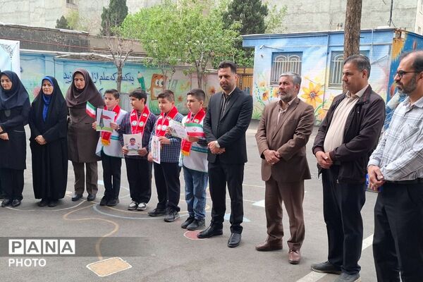 طنینِ «نهالِ امید» در دبستان ملاصدرا؛ تجدید میثاق با رهبر شهید و شهدای دانش‌آموز