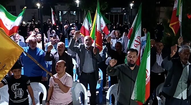 دختران دبستان قرآنی معرفت، پای ثابت تجمعات شبانه شهر بهمن