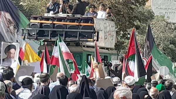 جمع خشم نصر در دومین سالگرد طوفان الاقصی؛ مردم پرشور به خیابان‌ها آمدند