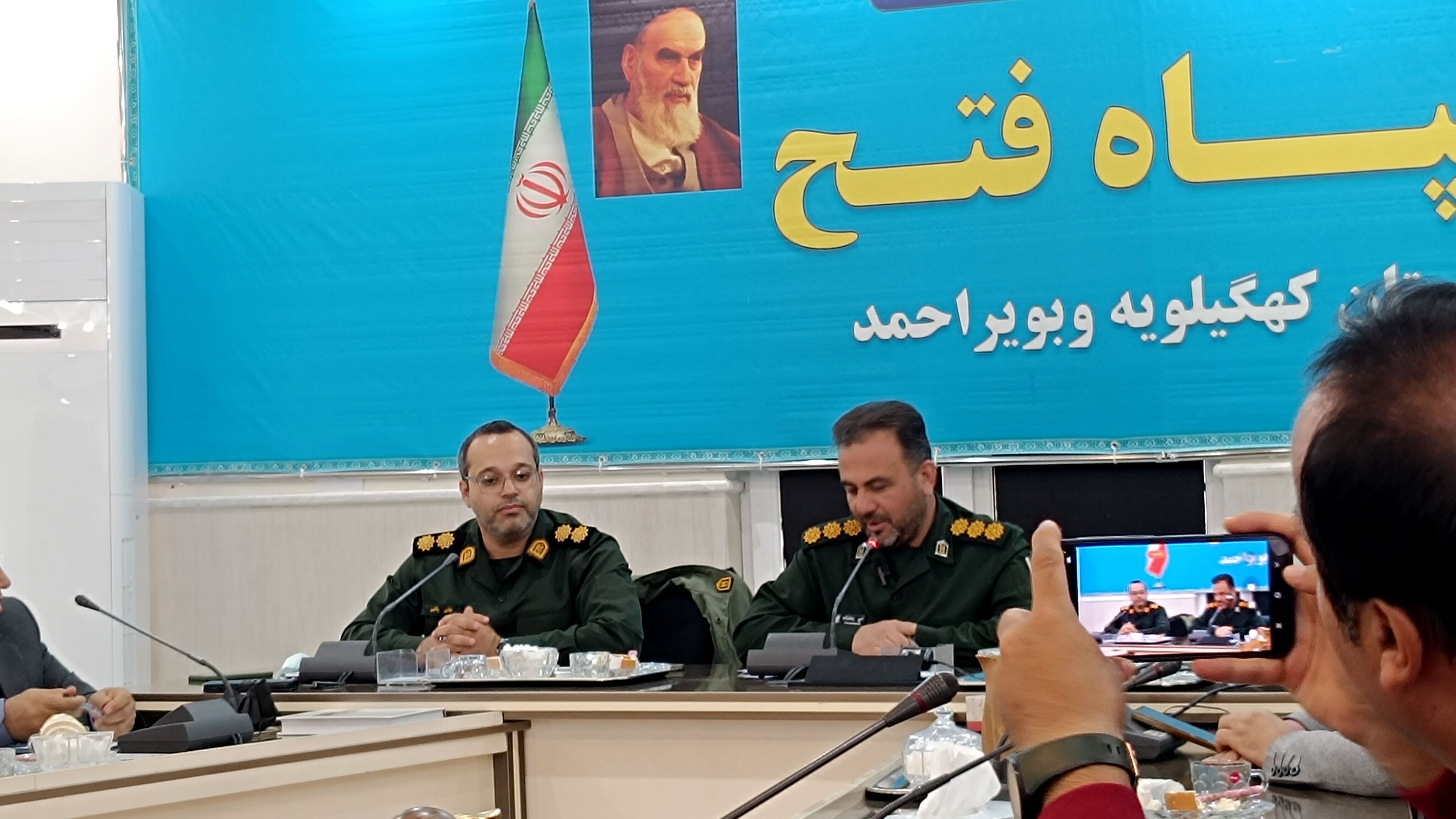دیدار اصحاب رسانه کهگیلویه و بویراحمد با جانشین جدید سپاه فتح