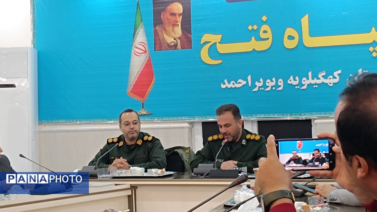 دیدار اصحاب رسانه کهگیلویه و بویراحمد با جانشین جدید سپاه فتح