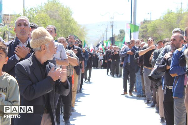 برگزاری مراسم عزاداری رهبر شهید در شهر آشخانه