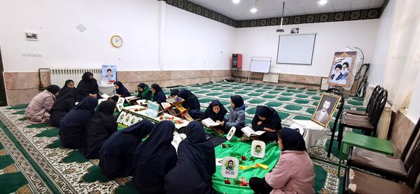 محفل انس با قرآن کریم در آموزشگاه شهید رزمی خلیل آباد