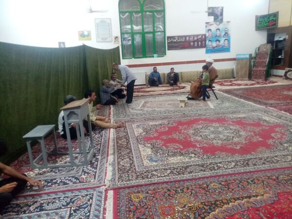 جلسه جهاد تبیین وحماسه های دوران دفاع مقدس در مساجد روستاها و شهرستان خلیل آباد 