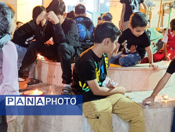 مراسم شام غریبان شهدای دشت کربلا در مسجد صاحب الزمان آشخانه 