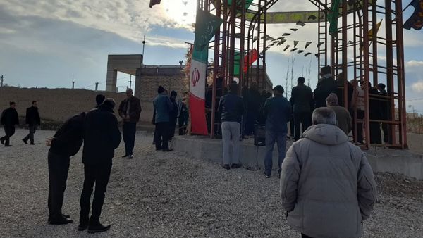 مراسم بزرگداشت سومین روز تدفین شهید گمنام در شهر قاضی