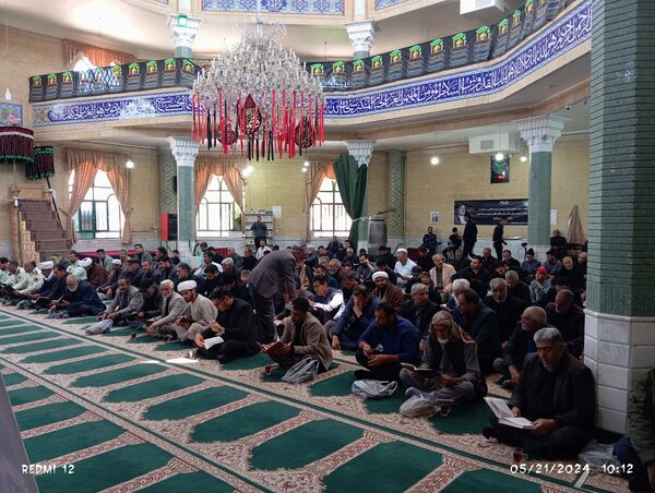 مراسم گرامیداشت شهید جمهور و شهدای سانحه بالگرد در شهرستان باخرز 