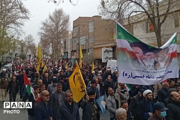  راهپیمایی باشکوه روز قدس در شهرستان پیشوا
