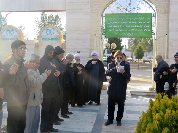 اجتماع و دسته روی عزاداران علوی در شهر درق برگزار شد