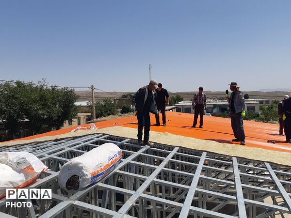 عملیات اجرایی آموزشگاه ۶ کلاسه «شهید دربندی» در روستای قلعه‌ نوِ کلات 
