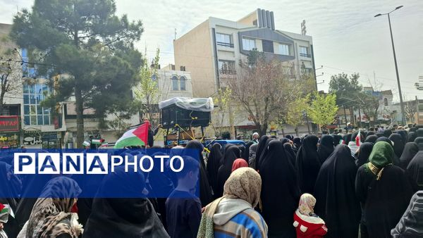 حضور پر شور مردم آبیک و البرز در روز قدس 