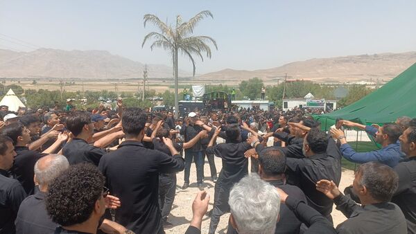 مراسم خیمه سوزان در شهر طاقانک