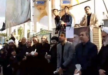 پرواز کبوترها و بادکنک ها در چهلمین روز شهادت رهبر انقلاب