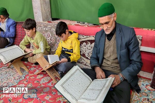 مراسم احیا و عزاداری شب اول قدر در شهر بار نیشابور  