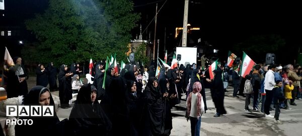 برگزاری اجتماع شبانه در حسینیه شهدای شهر بار 