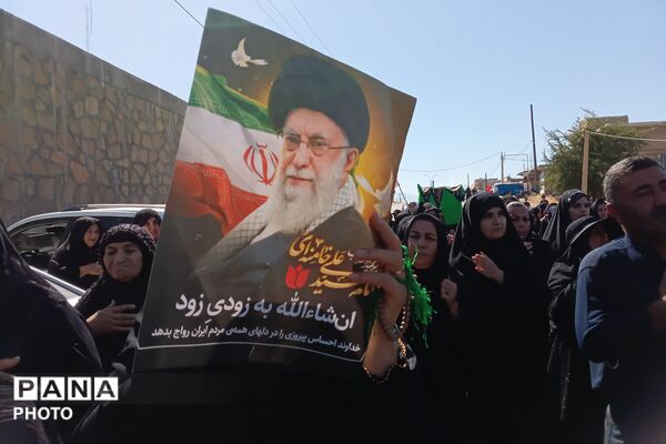 مراسم عاشورا در گلزار شهدای شهرستان لنده