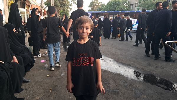 حضور کودکان و نوجوانان در دسته حسینیه اعظم زنجان 