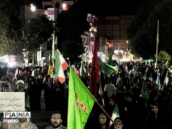 نود و چهارمین شب راهپیمایی و تجمع مردمی در ساوجبلاغ 