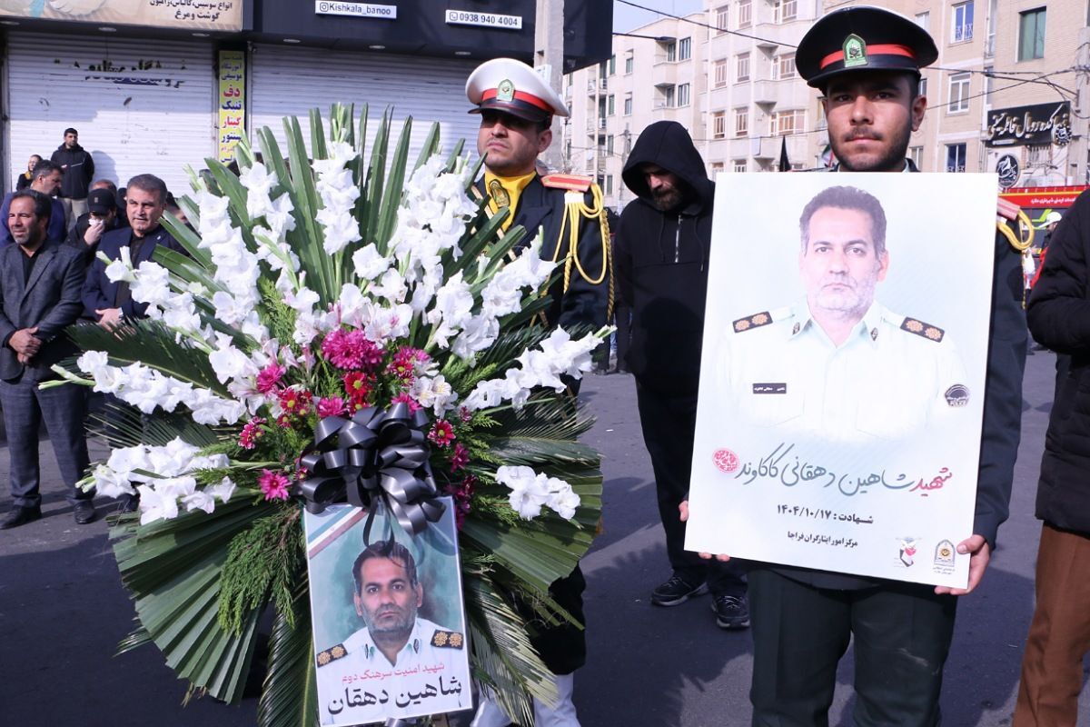 مراسم تشییع پیکر مطهر شهید والامقام شاهین دهقانی