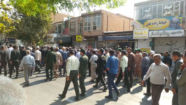 مراسم تشییع پیکر شهید جانباز «علی رفیعی» در کاشمر 