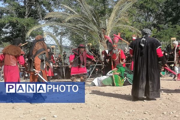 مراسم آیینی خیمه سوزان سنت هرساله مردم مشهد