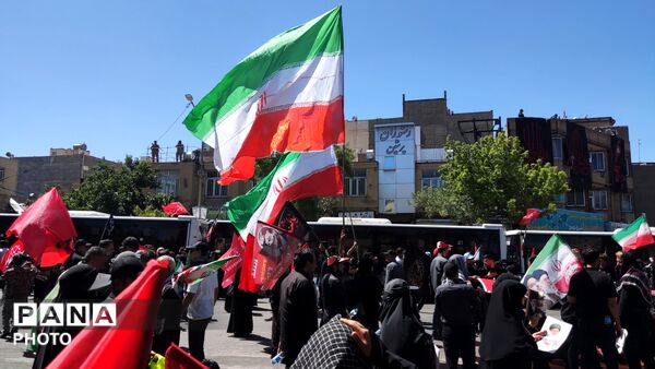 مراسم تشییع پیکر مطهر رهبر معظم انقلاب در جوار ملکوتی حرم امام رضا (ع)