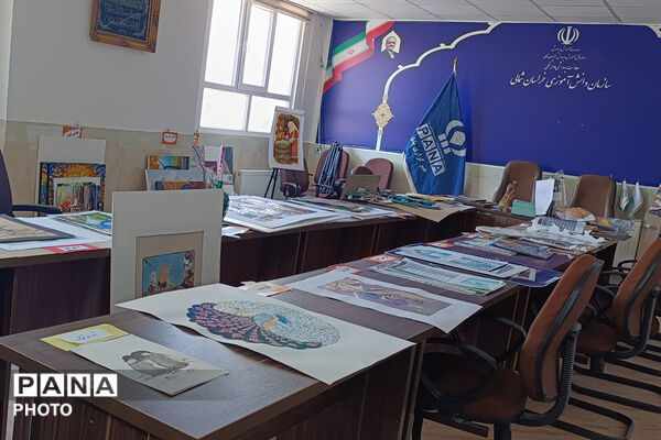 نمایشگاه آثار استانی جشنواره «امید فردا» دربجنورد