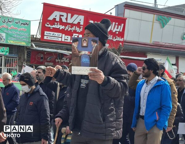 حضور مقتدر مردم آشخانه در راهپیمایی روز قدس