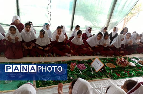 سفره صلوات و سه‌شنبه‌های مهدوی در دبستان شهید ابراهیم تنیده؛ جلوه‌ای از عشق و انتظار