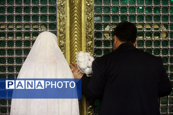 جشن ازدواج ۷۳۰ زوج دانشجوی در حرم حضرت معصومه(س)