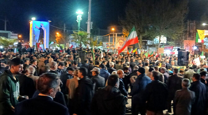 کوهدشت در شب چهل و سوم پژواکِ حماسیِ «لبیک» در دلِ شب

