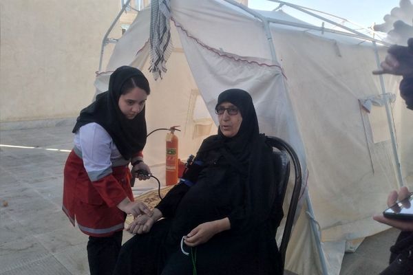 برگزاری رزمایش سراسری بسیجیان در پایگاه مسجد جامع آبسرد
