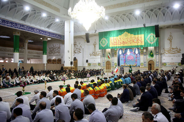 آیین خطبه خوانی خادمان حرم حضرت معصومه(س) به مناسبت روز قم