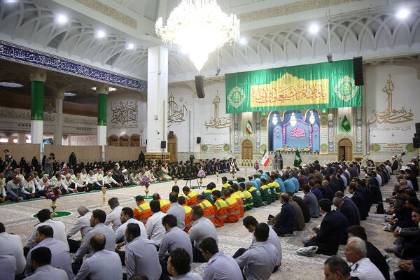 آیین خطبه خوانی خادمان حرم حضرت معصومه(س) به مناسبت روز قم