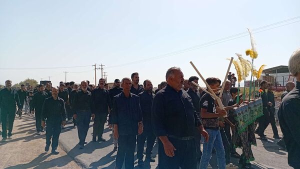 پیاده روی جاماندگان اربعین از روستای نقاب تا امامزاده سید حسن روستای میر آباد