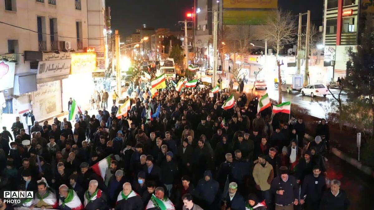 محکومیت مردم کمالشهر در جنایات رژیم امریکایی واسرائیلی 