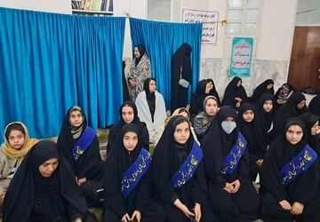 حضور دختران انجمنی در مراسم پاسداشت شهید سید حسن نصرالله