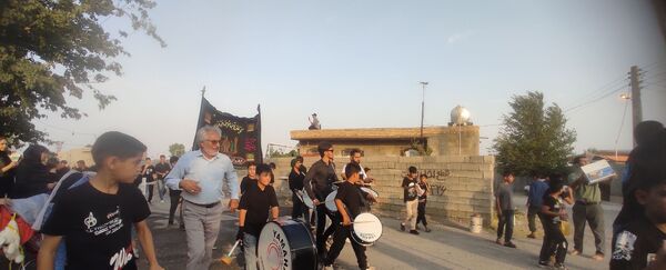 مراسم عزاداری امام حسین‌‌(ع) در روستای باغات