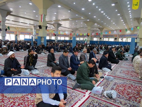 مراسم عزاداری شهیدان خدمت در مصلای امام خمینی(ره)  شهرستان بجنورد