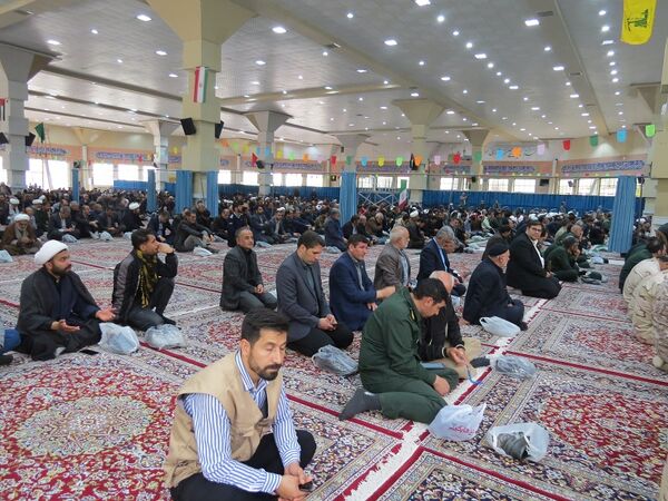 مراسم عزاداری شهیدان خدمت در مصلای امام خمینی(ره)  شهرستان بجنورد