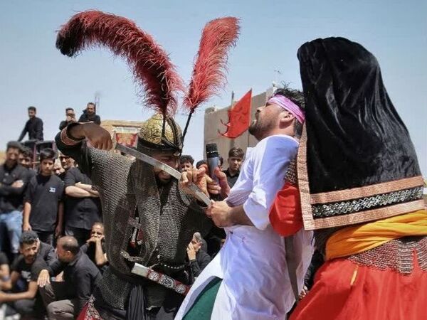 شبیه خوانی عاشورا در روستای فدافن